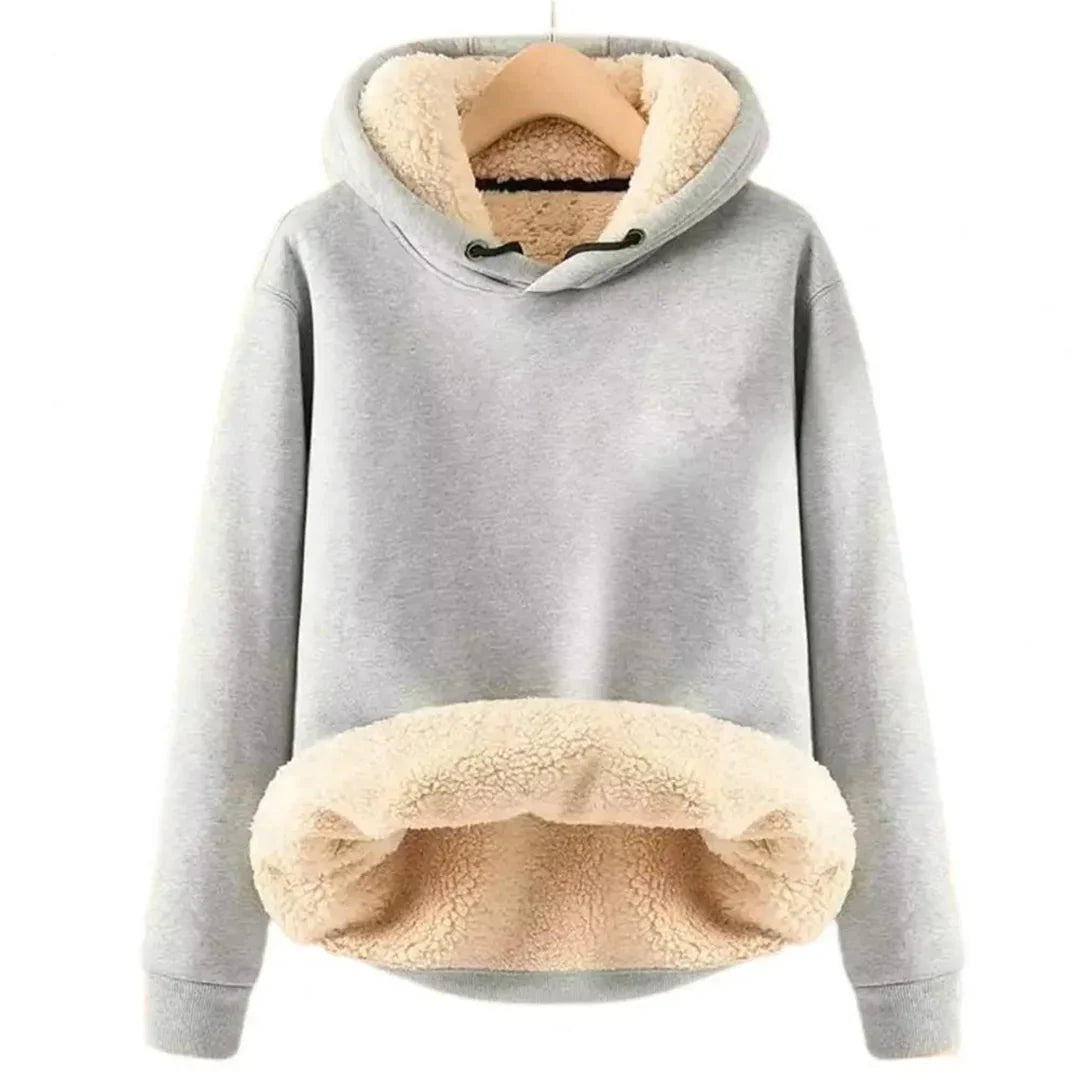 Soft & Warm Women's Hoodie with Cozy Fleece Lining