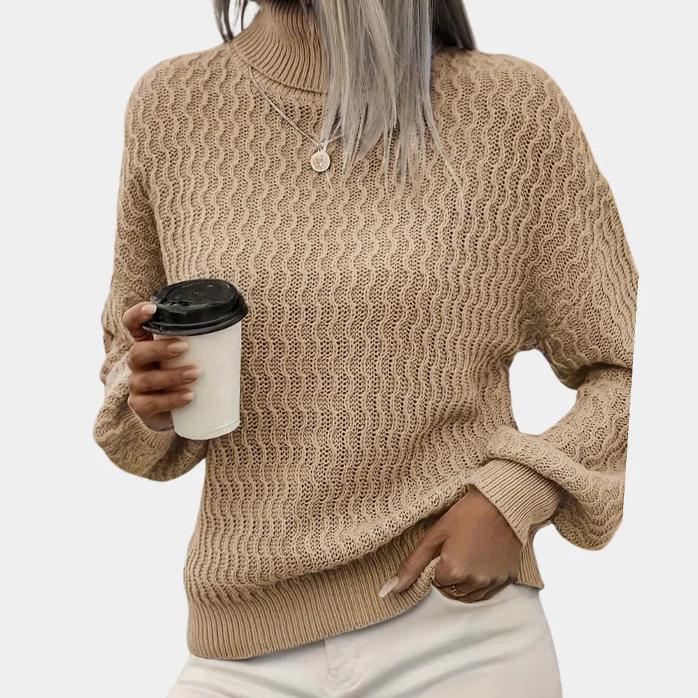 Classic Argyle Turtleneck Sweater