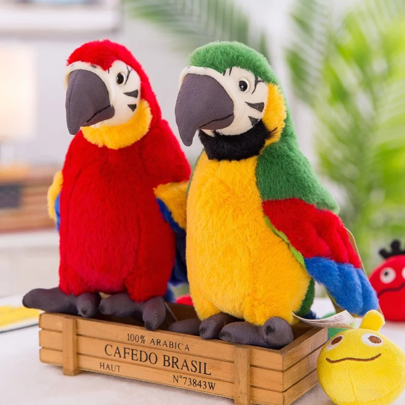 The Chatty Parrot Plush Toy - Squawkie