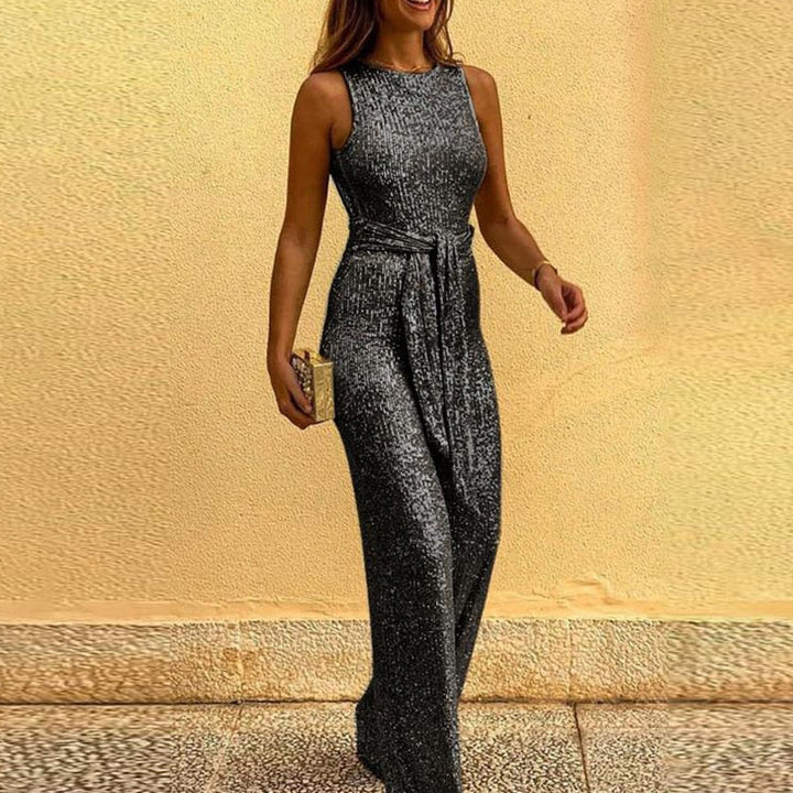 Festive Shiny Women’s Jumpsuit – Sparkle with Every Step