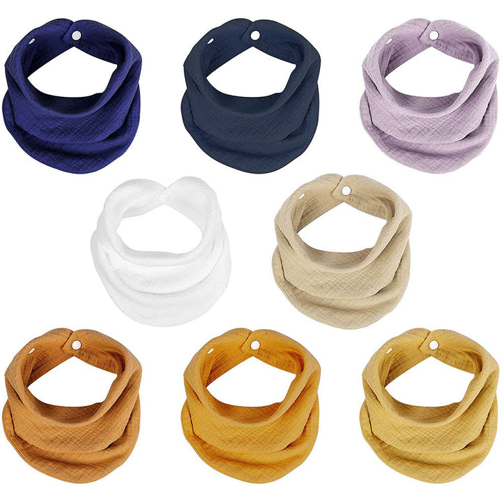 Soft cotton neck warmer with press studs for a good fit