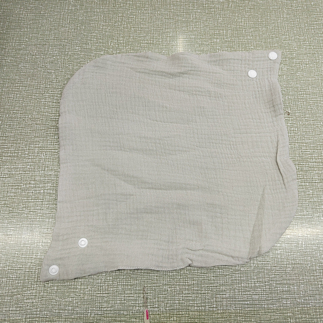 Soft cotton neck warmer with press studs for a good fit