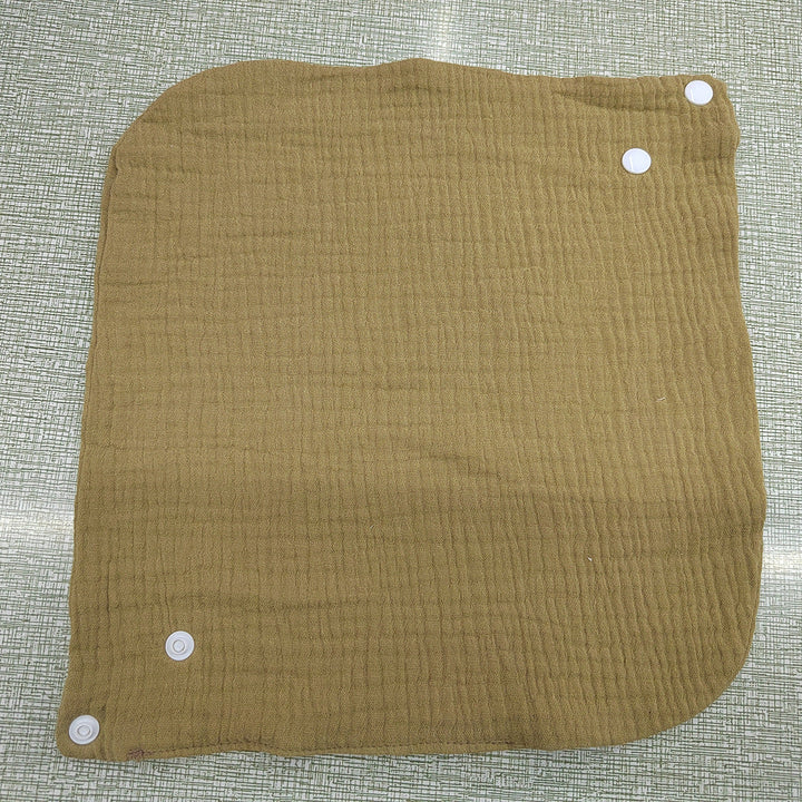 Soft cotton neck warmer with press studs for a good fit