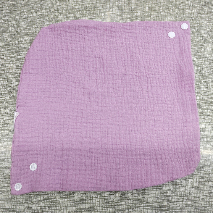 Soft cotton neck warmer with press studs for a good fit