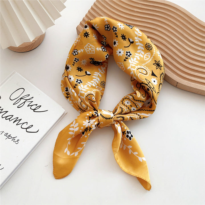 Women's Satin Printed Scarf