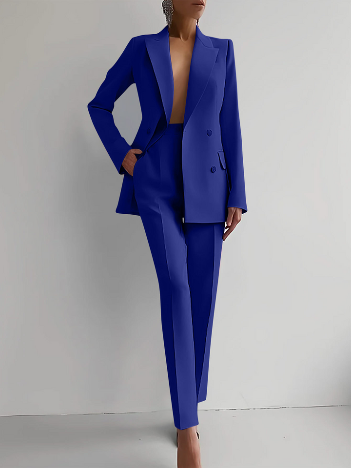 Elegant Two-Piece Blazer Set for Women Refined Tailoring Meets Modern Sophistication