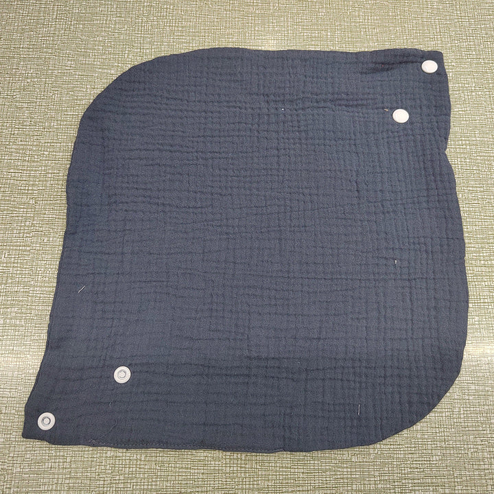 Soft cotton neck warmer with press studs for a good fit