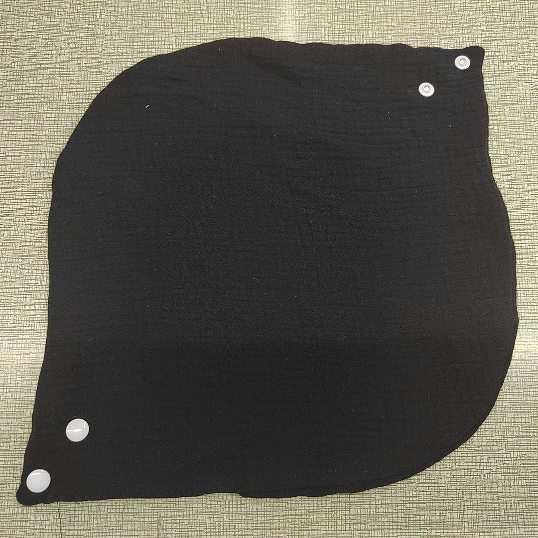 Soft cotton neck warmer with press studs for a good fit