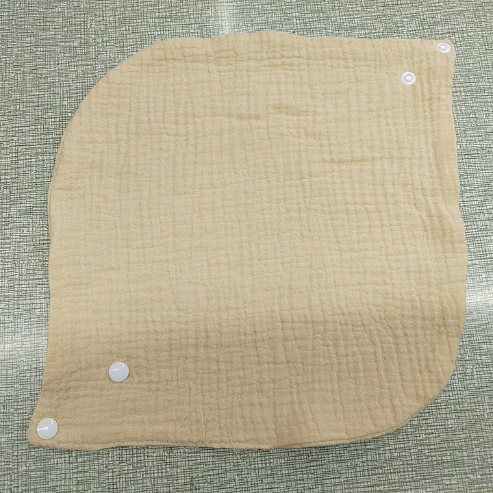 Soft cotton neck warmer with press studs for a good fit