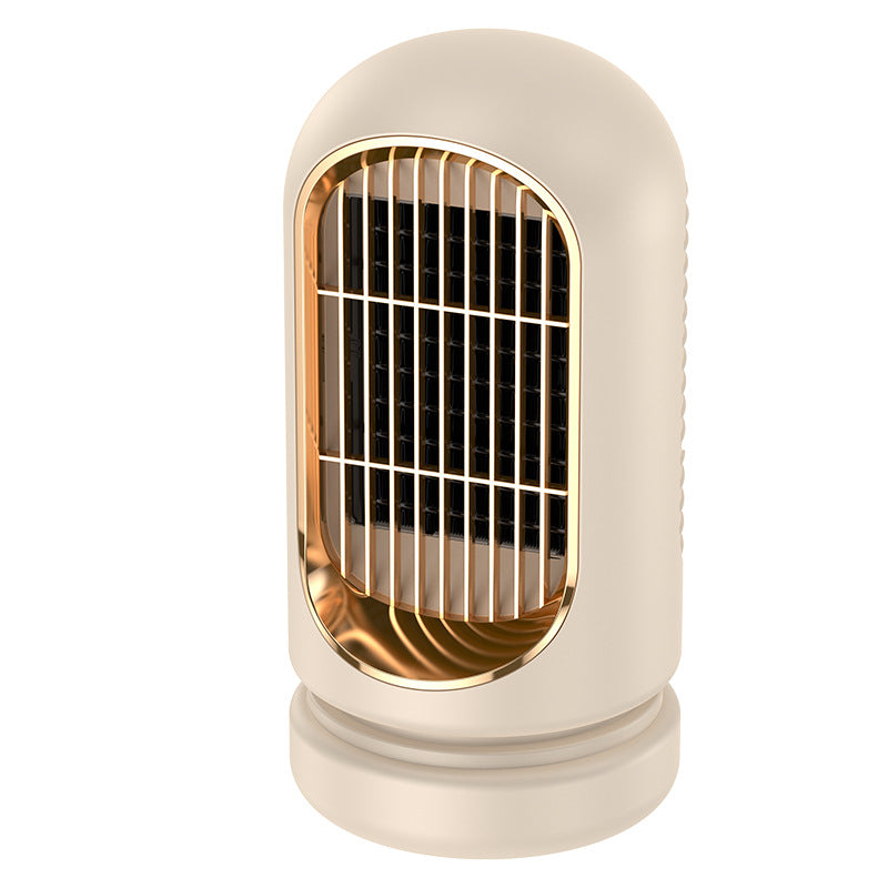 Compact desk heater with fan in a stylish design