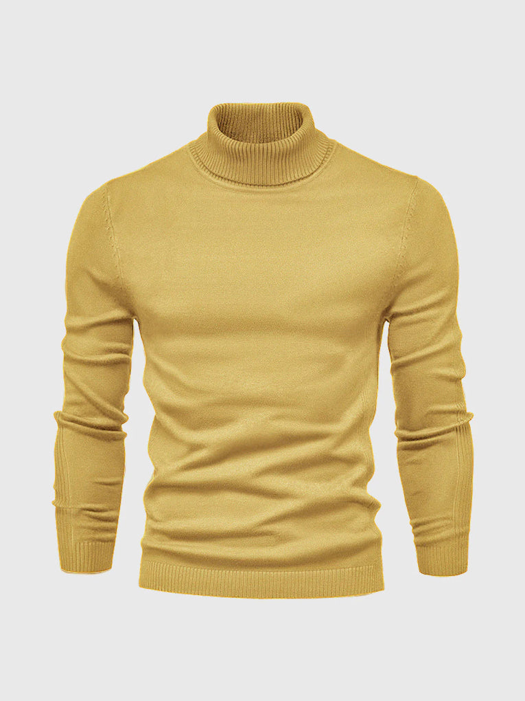 Men's Turtleneck Sweater – Washable and Versatile