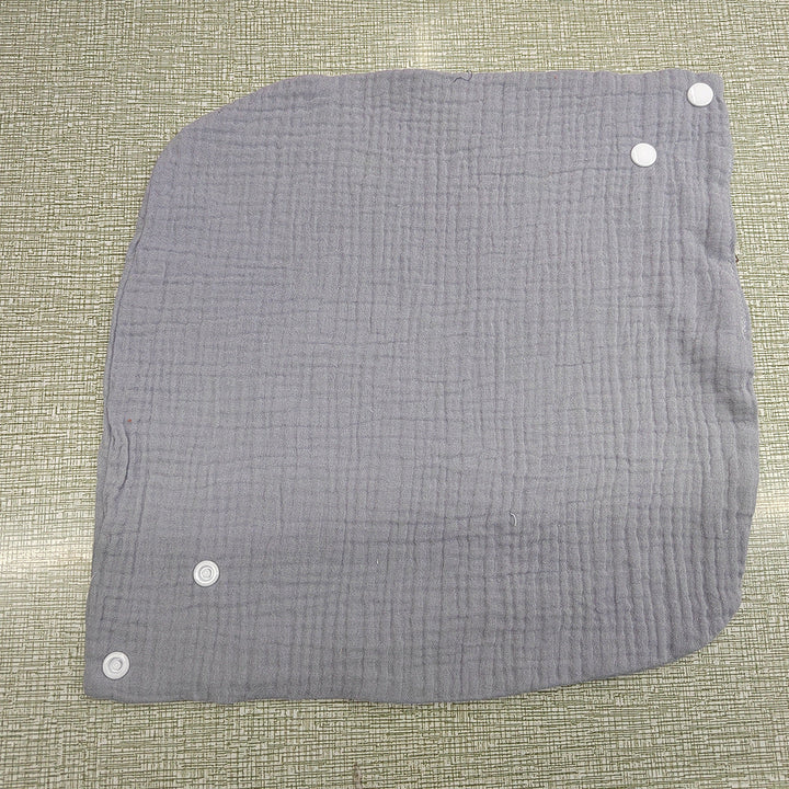 Soft cotton neck warmer with press studs for a good fit