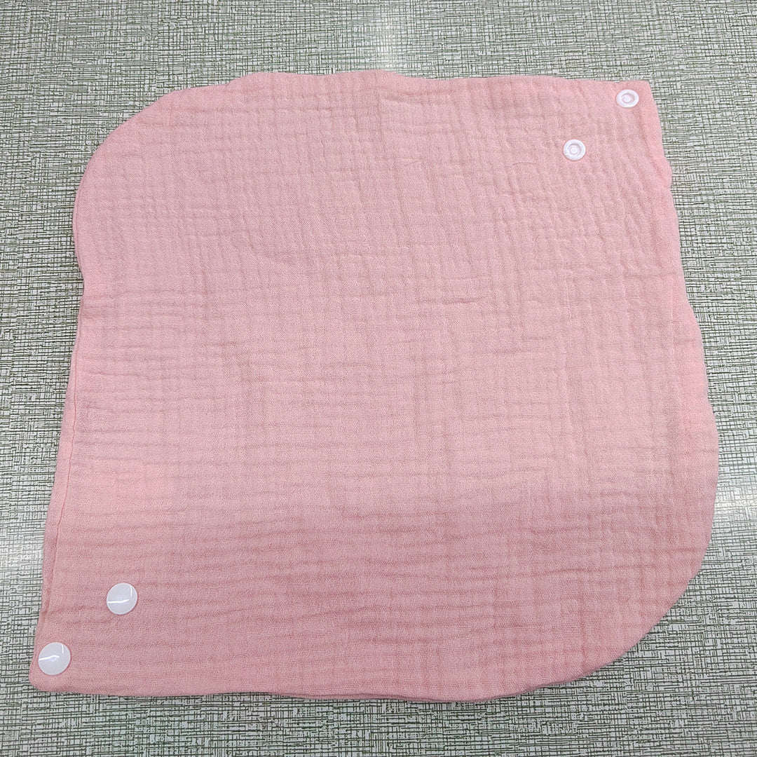 Soft cotton neck warmer with press studs for a good fit
