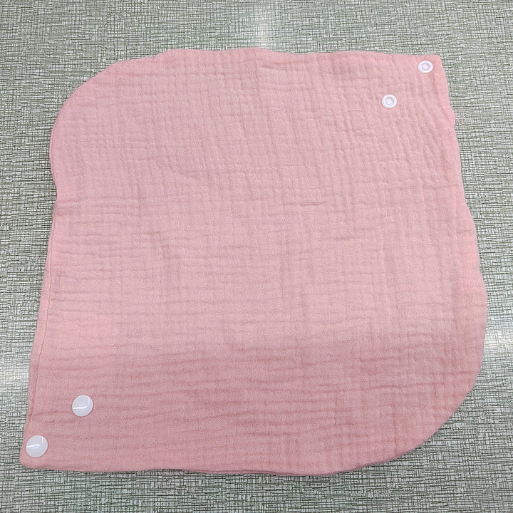 Soft cotton neck warmer with press studs for a good fit