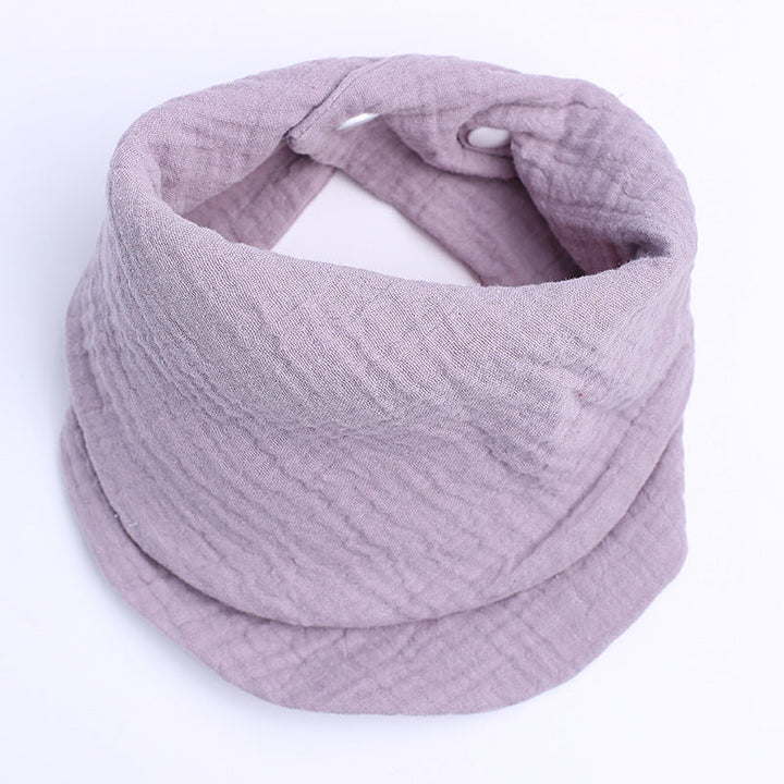 Soft cotton neck warmer with press studs for a good fit