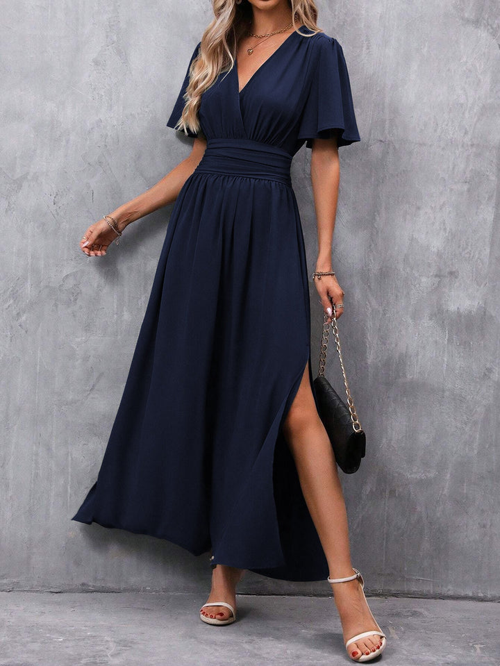 Women’s Elegant V-Neck Maxi Dress