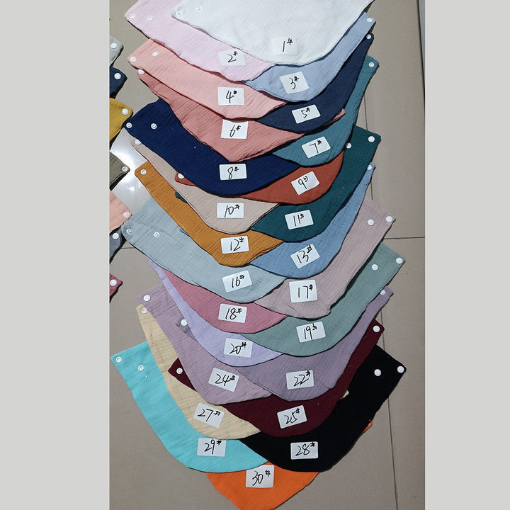 Soft cotton neck warmer with press studs for a good fit