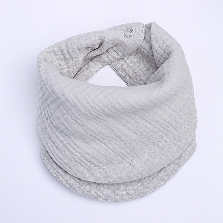 Soft cotton neck warmer with press studs for a good fit
