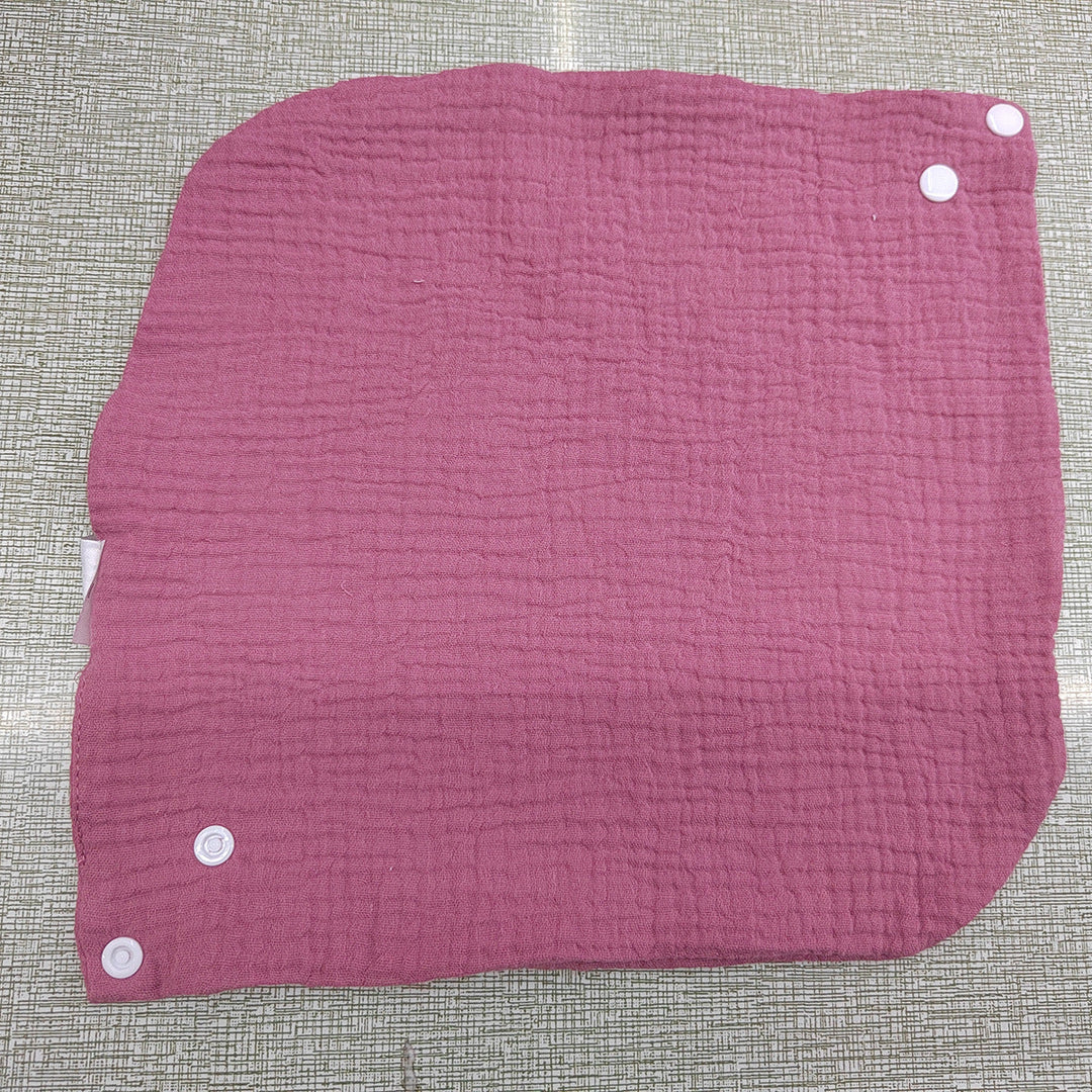 Soft cotton neck warmer with press studs for a good fit