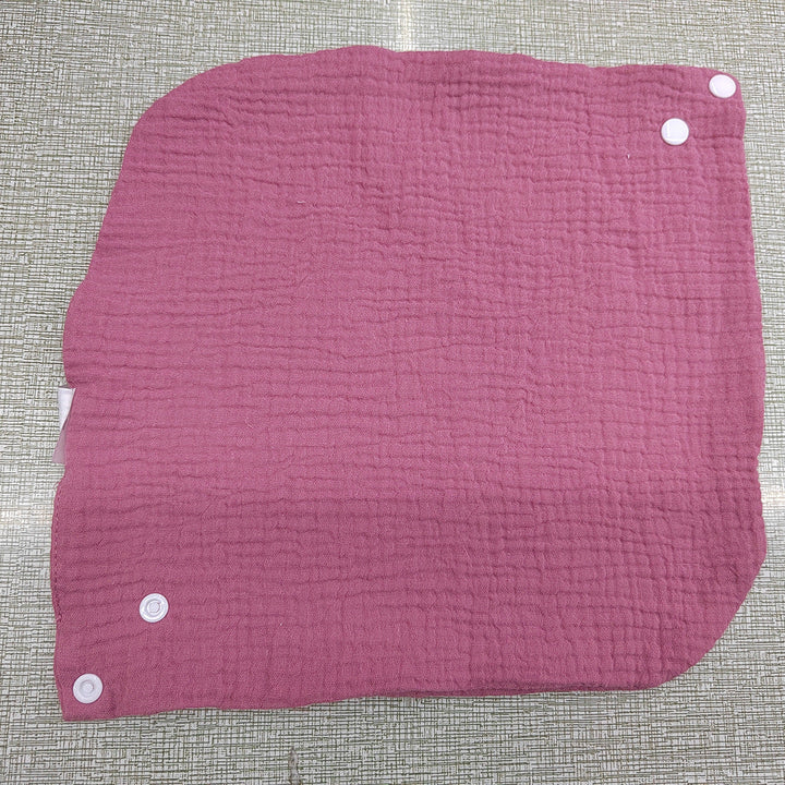 Soft cotton neck warmer with press studs for a good fit