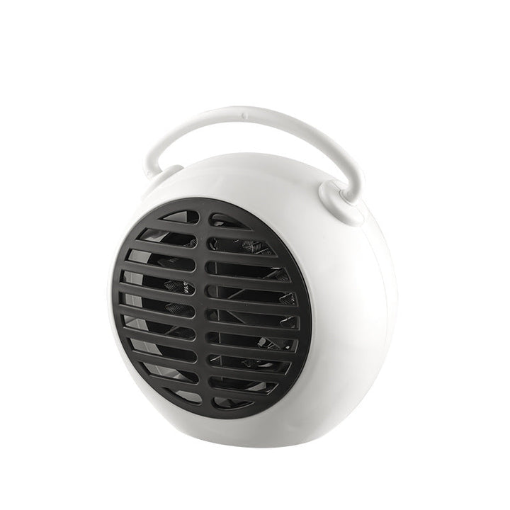 Portable fan heater with handle and fast warmth