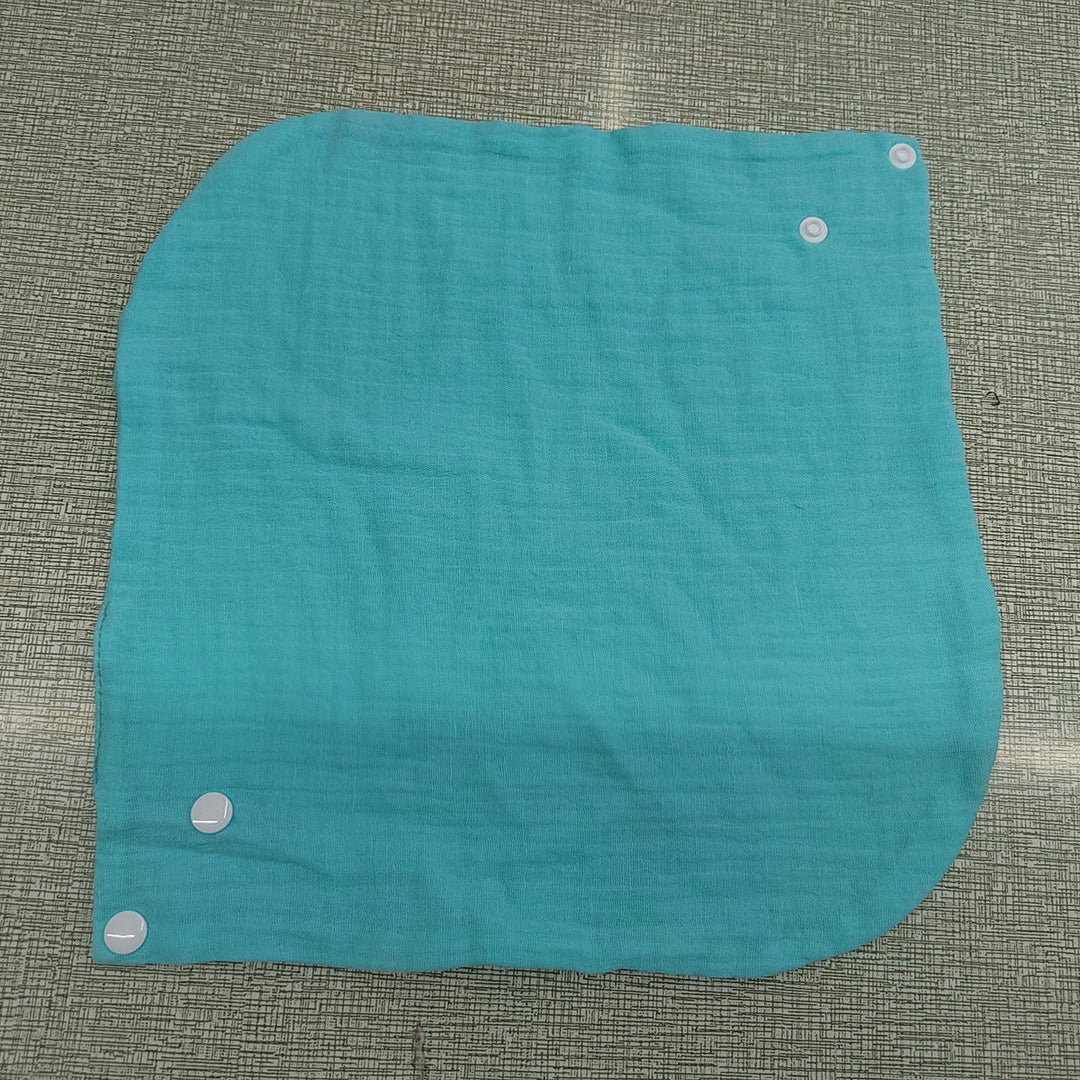 Soft cotton neck warmer with press studs for a good fit