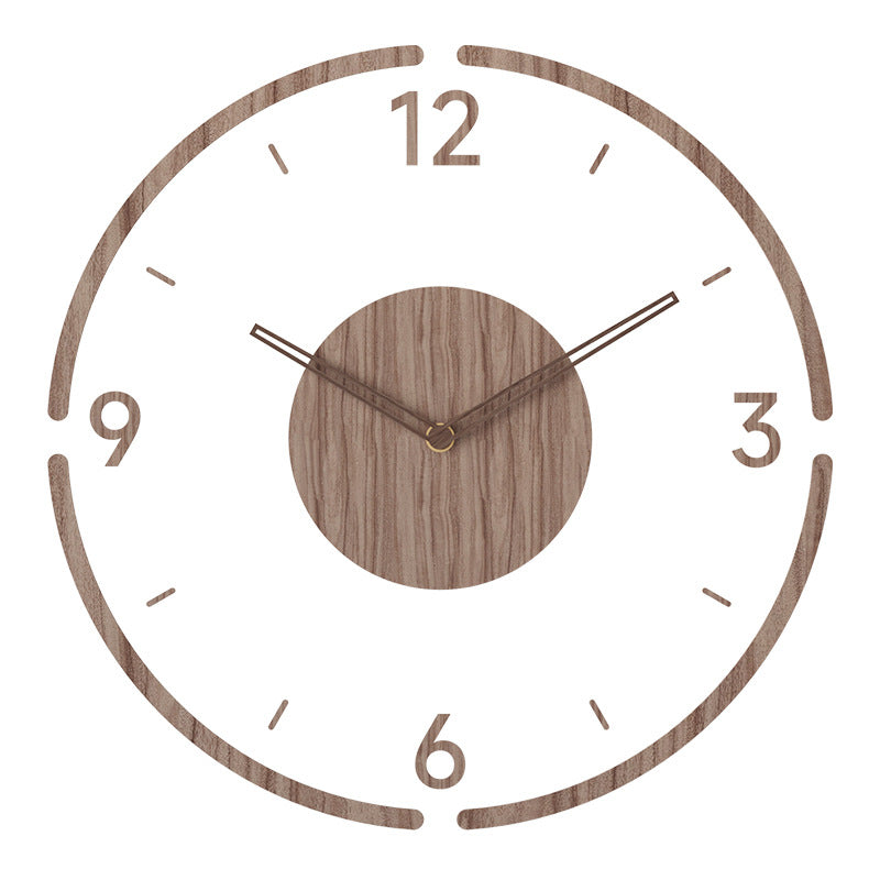 Nordic Simplicity in a Wooden Clock