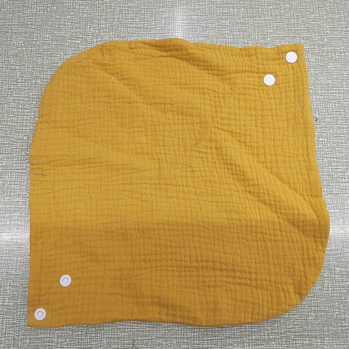 Soft cotton neck warmer with press studs for a good fit