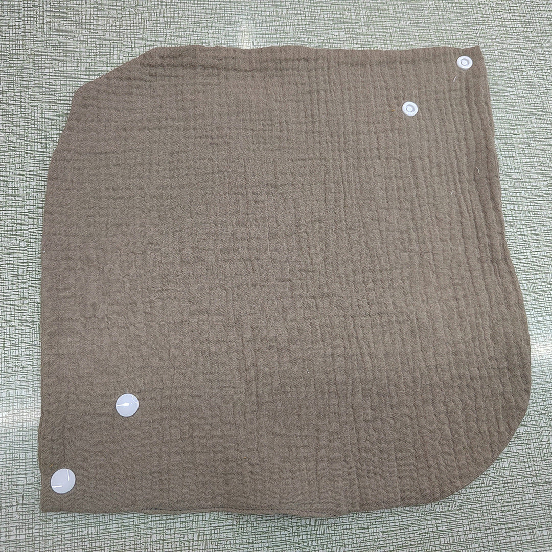 Soft cotton neck warmer with press studs for a good fit