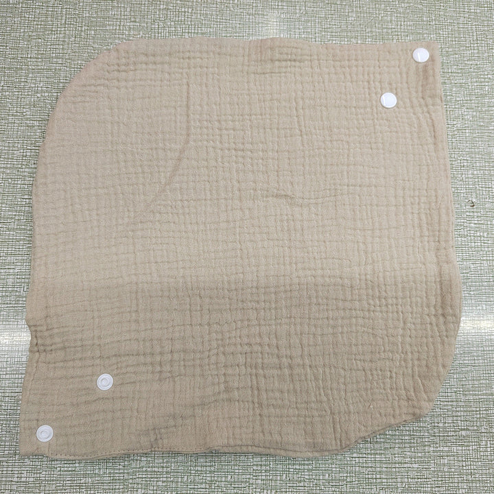 Soft cotton neck warmer with press studs for a good fit