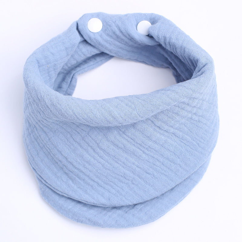 Soft cotton neck warmer with press studs for a good fit
