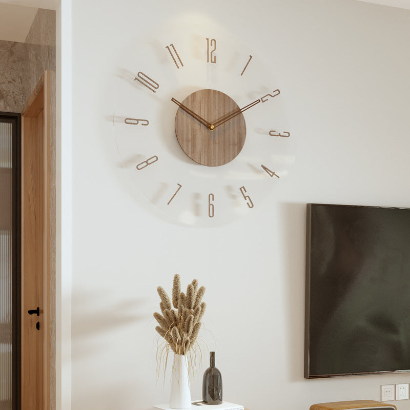 Nordic Simplicity in a Wooden Clock