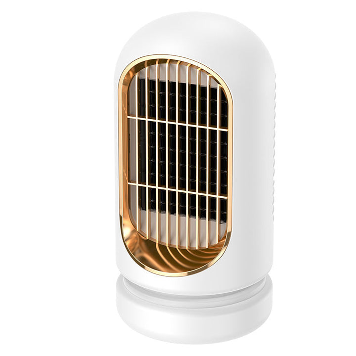 Compact desk heater with fan in a stylish design