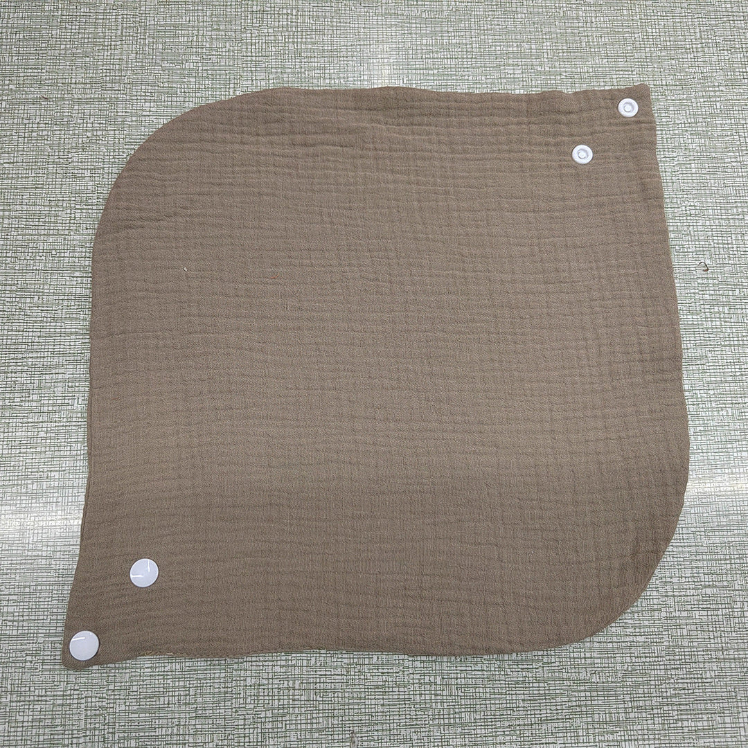 Soft cotton neck warmer with press studs for a good fit