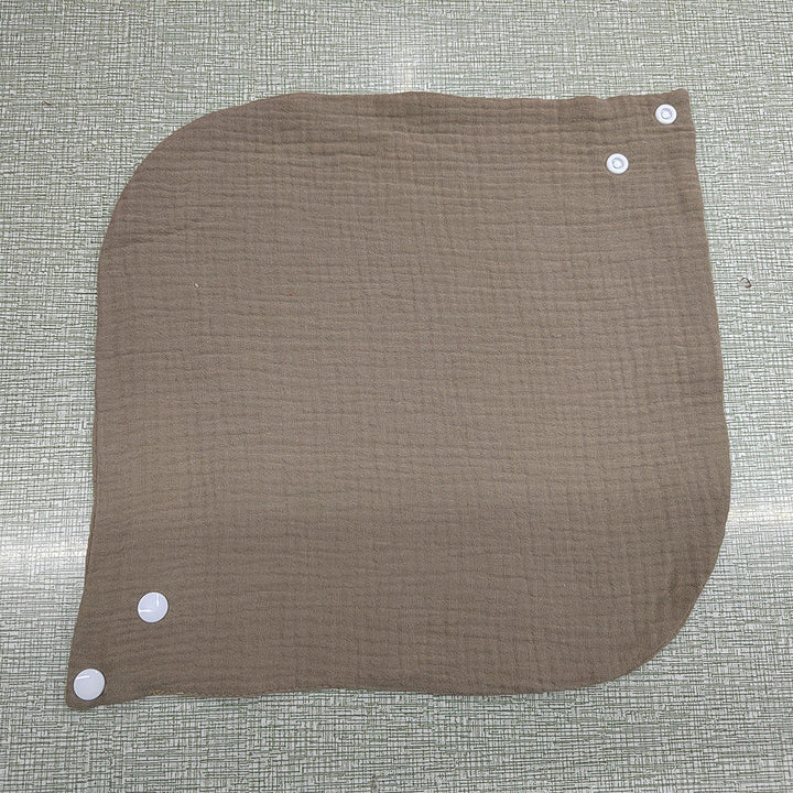 Soft cotton neck warmer with press studs for a good fit