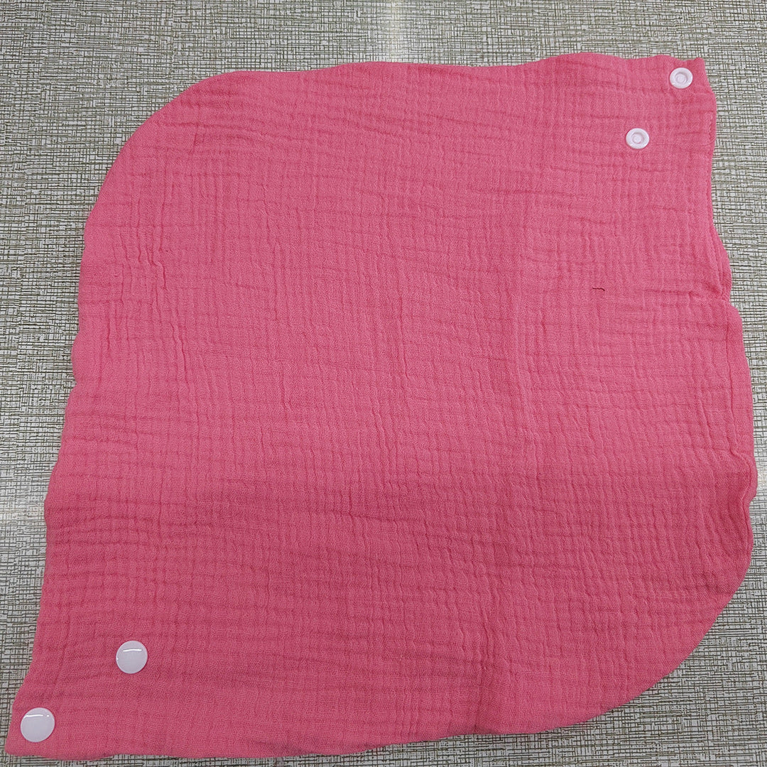 Soft cotton neck warmer with press studs for a good fit