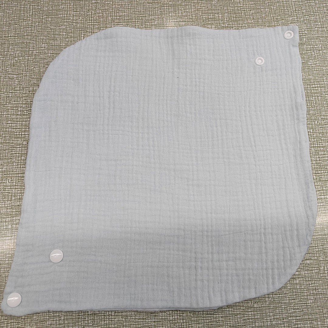 Soft cotton neck warmer with press studs for a good fit