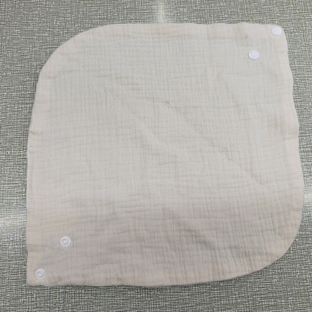 Soft cotton neck warmer with press studs for a good fit