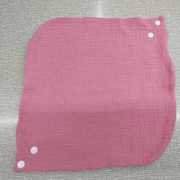Soft cotton neck warmer with press studs for a good fit