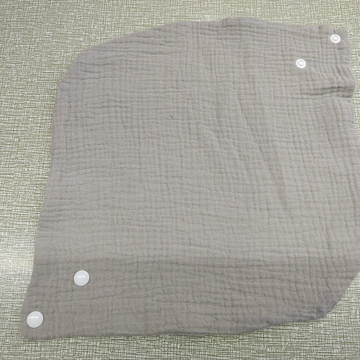 Soft cotton neck warmer with press studs for a good fit