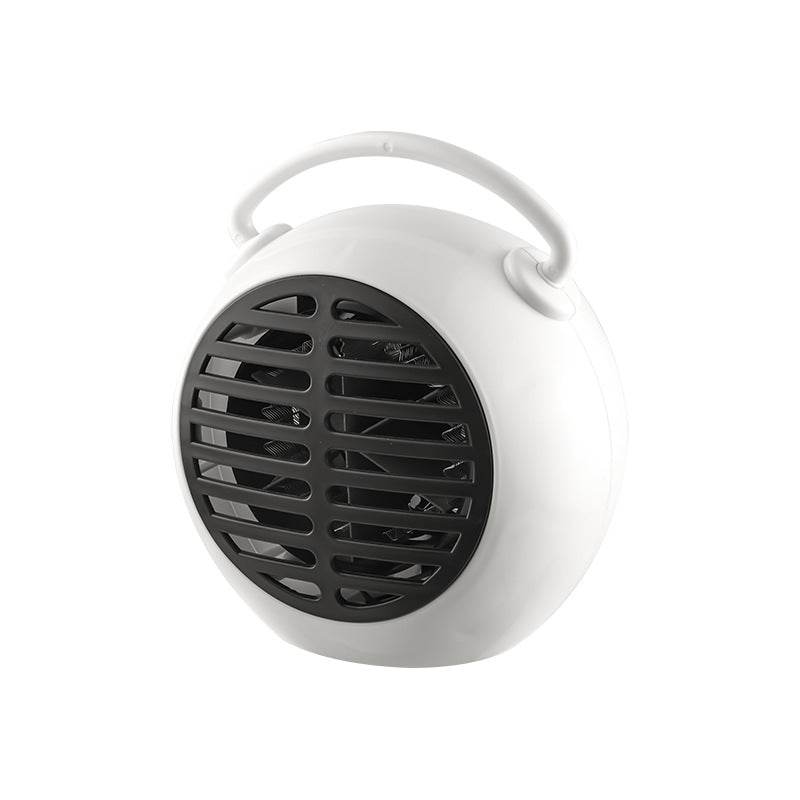Portable fan heater with handle and fast warmth