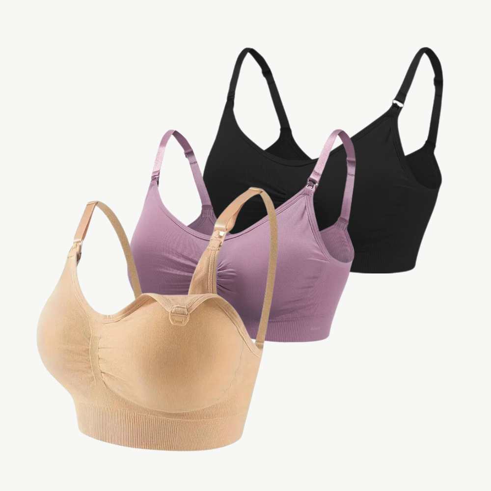 Comfortable Nursing Bras (Set of 3) – NurtureFit