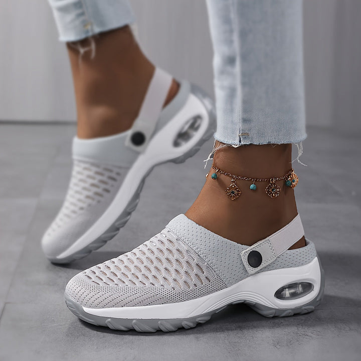 Orthopaedic Mesh Clogs for Women | Air Cushion Support | Non-Slip Slip-On Shoes