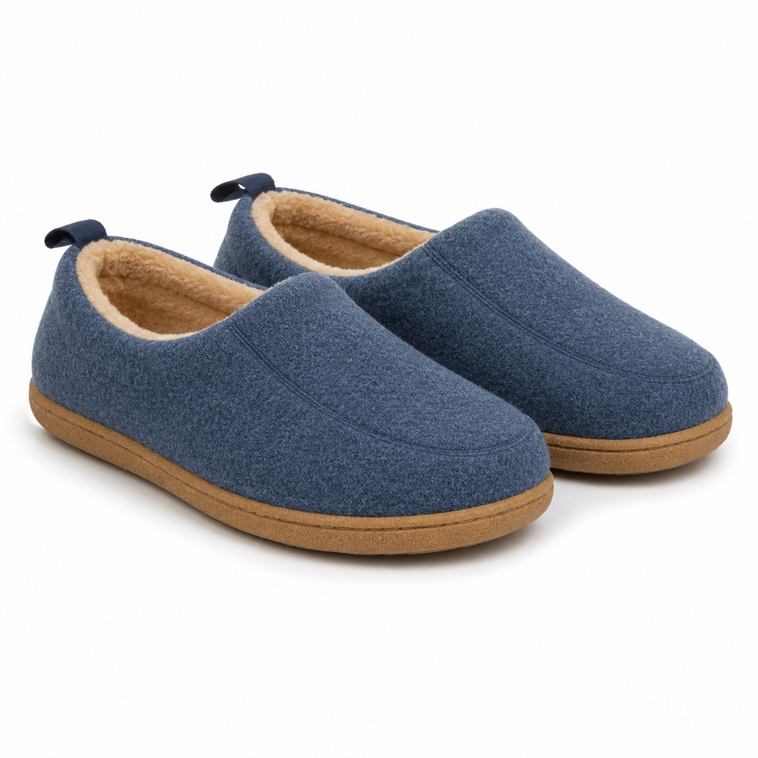 Orthopaedic Unisex Indoor Slipper – Hard Outsole &amp; Fleece Insole