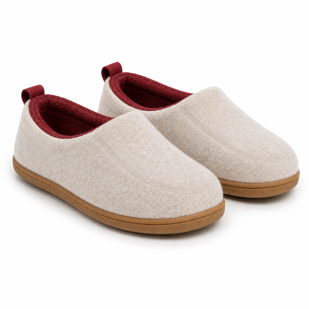 Orthopaedic Unisex Indoor Slipper – Hard Outsole &amp; Fleece Insole