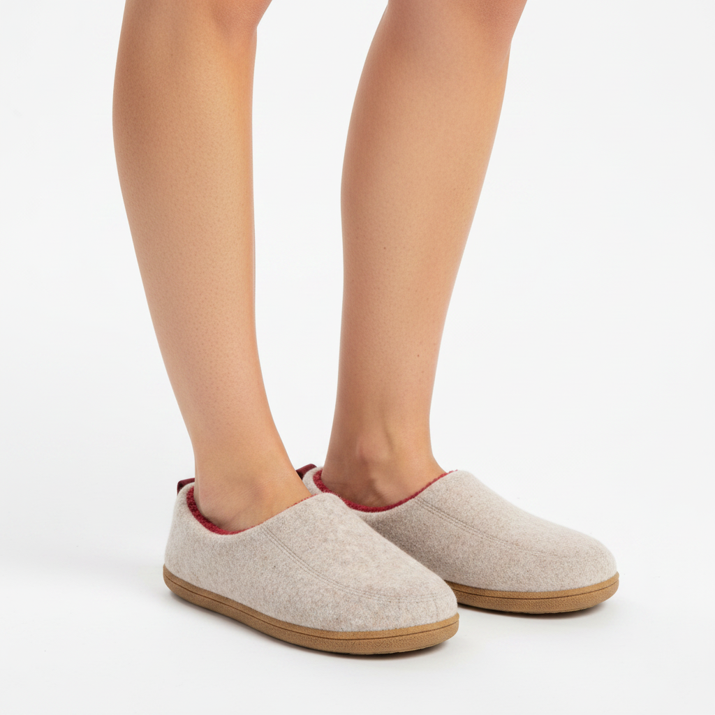 Orthopaedic Unisex Indoor Slipper – Hard Outsole &amp; Fleece Insole