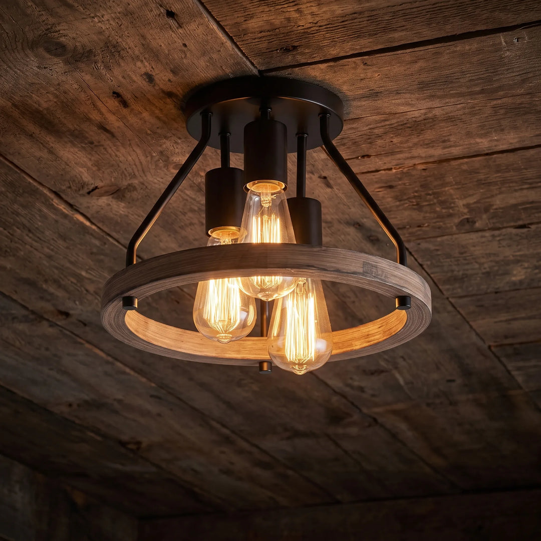Hallway Ceiling Light – Industrial Farmhouse Style