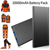 20,000 mAh power bank with 74 W and two USB ports for heated jackets