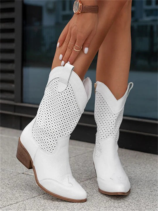 Mid-High Western Cowboy Boots for Women