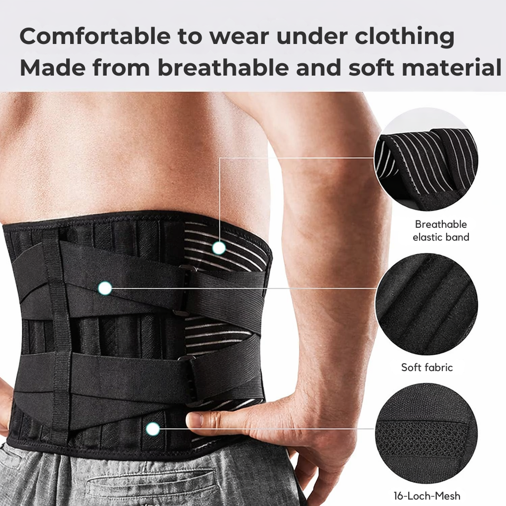 Lumbar support belt | 360-degree back stabilisation